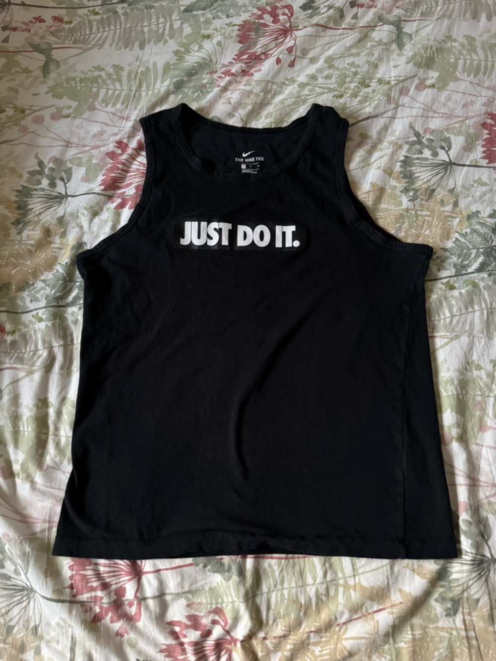 Nike Black Crewneck Tee with White Logo